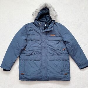 Columbia‎ Men's 550 Down-Filled Trillium Parka, Blue (Sz XXL)